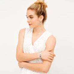 Secret Of Love Hoop Post Earrings -Brighton secret of love hoop post earrings silver 2 aa6ffb17 0114 4c39 adda 8b8bbcfb2e19