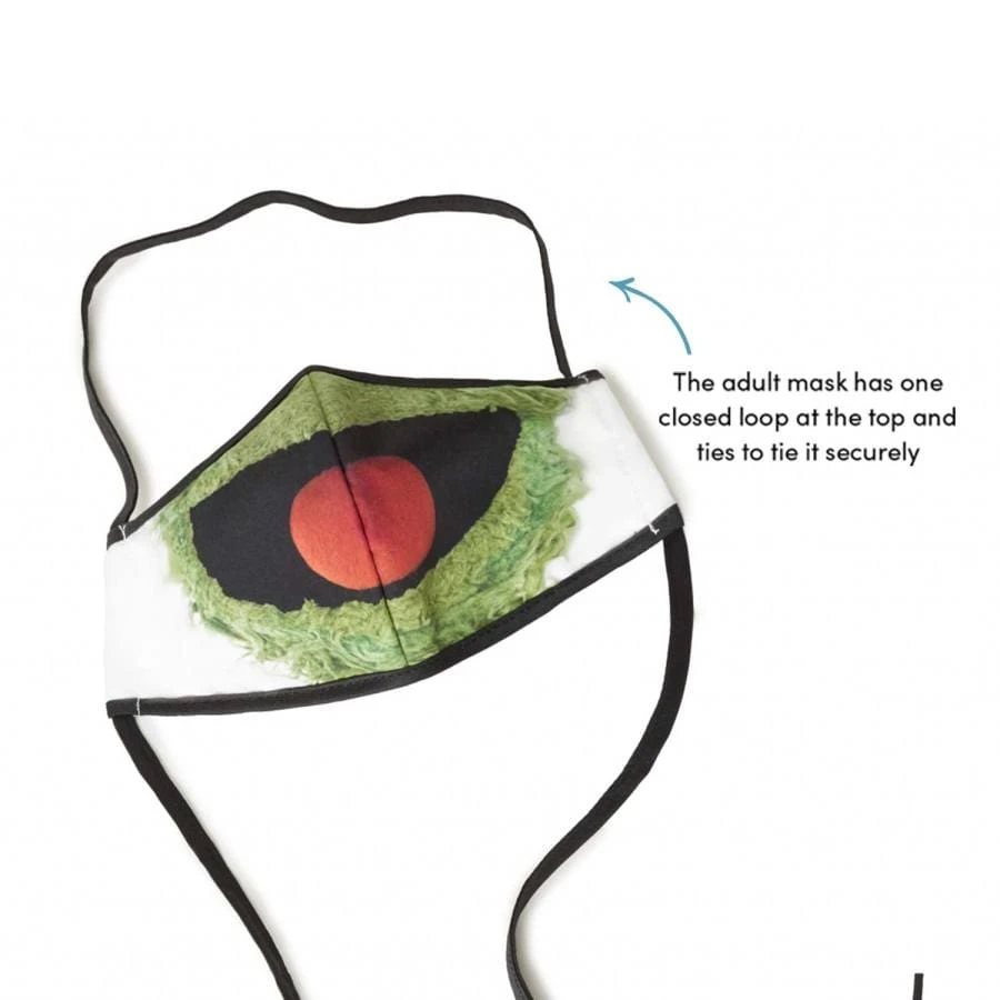 Sesame Street Oscar The Grouch Adult Face Mask 2 Sesame Street Oscar The Grouch Adult Face Mask - Image 2