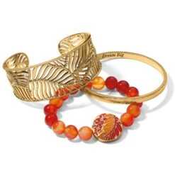 Terra Gold Stretch Bracelet -Brighton terra gold stretch bracelet orange 2